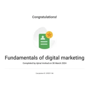 Fundamentals of Digital Marketing Certification of Freelance Digital Marketer in Calicut